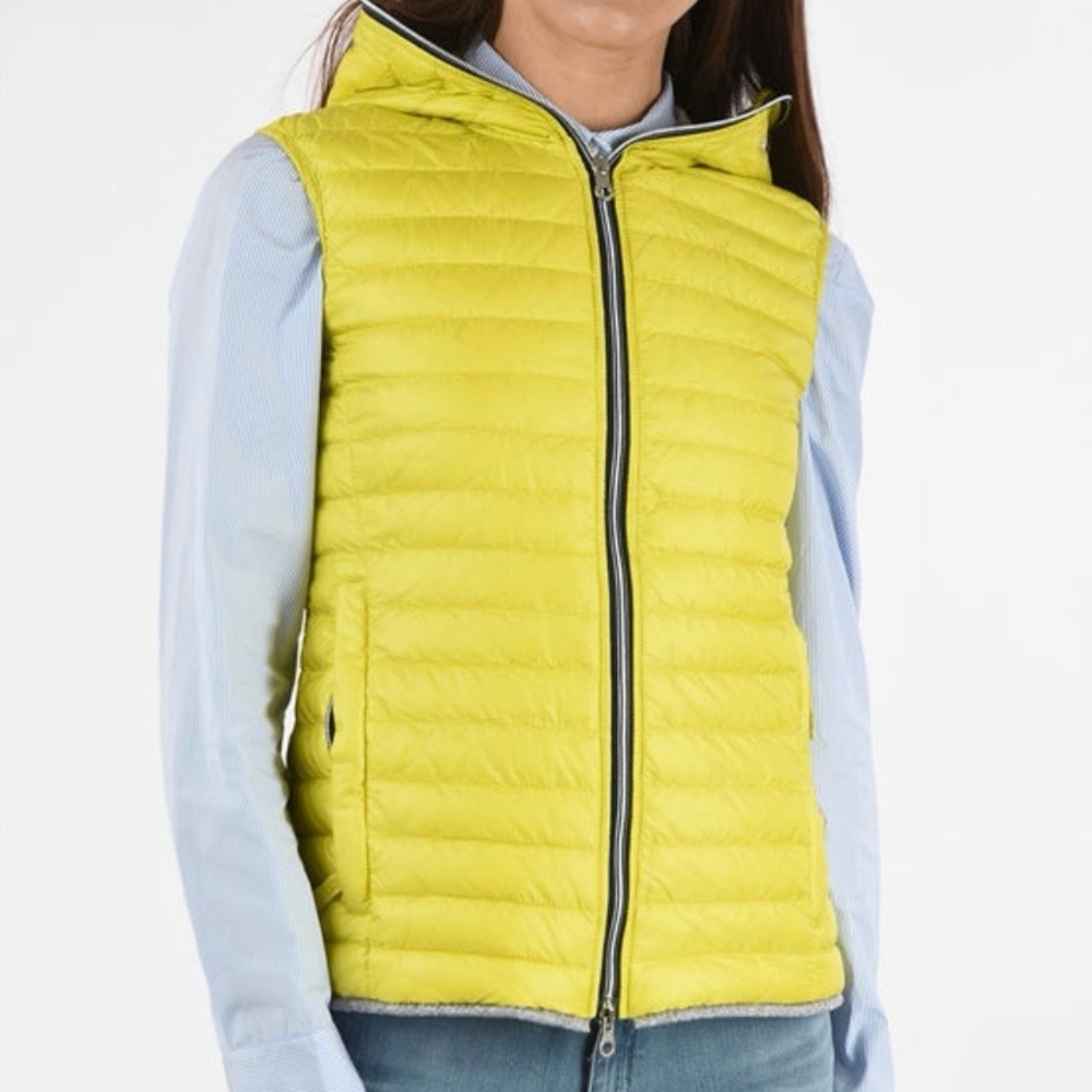 Duvetica Unisex Lightweight Sleeveless Down Jacket Hooded Puffer Vest Gorpcore